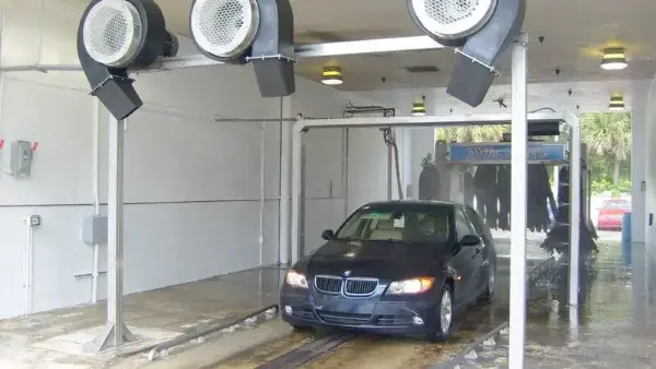 car wash photo Texas auto dealer blowers dryers