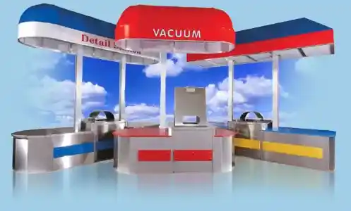 Professional car wash vacuum canopy installation Texas