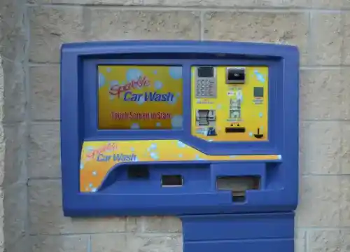 ICS Auto Sentry Flex car wash payment terminal for Texas and Oklahoma dealers