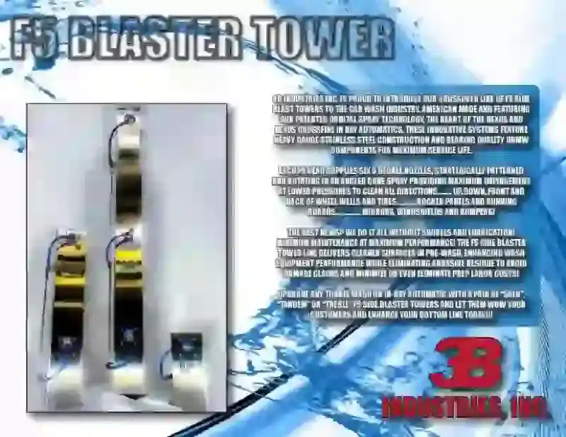 F5 Blaster Tower touchless car wash equipment technical specifications Oklahoma